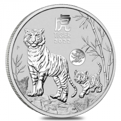 1-uncjowa moneta Rok Tygrysa wydana w Australii w nakładzie 30.000 sztuk.
Monety w stanie menniczym.