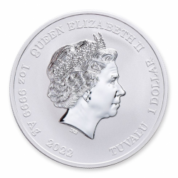 1-uncjowa moneta o nominale 1$ Hera z serii Bogowie Olimpu wydana na wyspach Tuvalu w 2022 roku.
Monety w stanie menniczym.