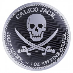 1-uncjowa moneta Calico Jack wydana w Niue w 2022 roku.
