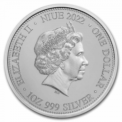 1-uncjowa moneta o nominale 1$ APEX Predators wydana na wyspach Niue w 2022 roku.
Monety w stanie menniczym.