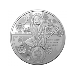 1-uncjowa moneta o nominale 1 AUD Coat of Arms wydana w Australii w 2022 roku.
Monety w stanie menniczym.