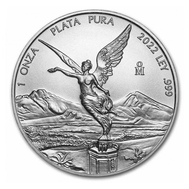 1-uncjowa moneta Mexican Libertad wydana przez Mexican Mint w 2023 roku.
Monety w stanie menniczym.