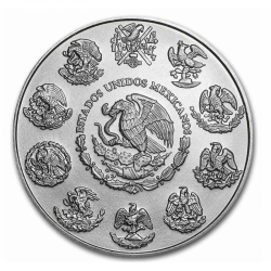 1-uncjowa moneta Mexican Libertad wydana przez Mexican Mint w 2022 roku.
Monety w stanie menniczym.