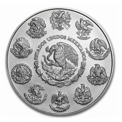 1-uncjowa moneta Mexican Libertad wydana przez Mexican Mint w 2023 roku.
Monety w stanie menniczym.