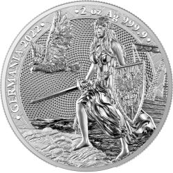 2022 Germania - 2 uncja - srebrna moneta bulionowa