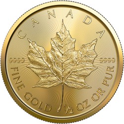 1/2-uncjowa złota moneta o nominale MAPLE LEAF wydana w Kanadzie w 2022 roku.
Monety w stanie menniczym.