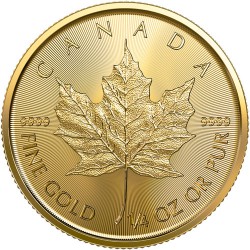 Maple Leaf (Liść Klonu) 2022 1/4 uncji złota