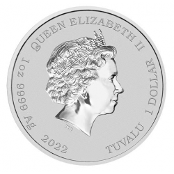 1-uncjowa moneta o nominale 1$ James Bond 60. rocznica wydana na wyspach Tuvalu w 2022 roku.
Monety w stanie menniczym.