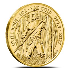 Moneta w stanie menniczym, prosto z brytyjskiej mennicy Royal Mint, zawieraja 1 uncję trojańską czystego złota .9999
Monety wysyłane w kapslach ochronnych