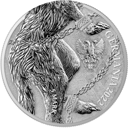 Srebrna moneta 2022 Germania Beasts: Fenrir 1 oz Silver BU została wyemitowana w nakładzie 25 000 sztuk.
Do monety nie jest dołączony certyfikat