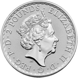 Tuba zawierająca 25 sztuk 1-uncjowych monet Britannia wydanych w Wielkiej Brytanii w 2023 roku.
Monety w stanie menniczym.