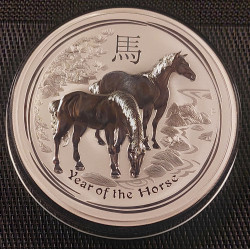 Rok Konia 2014 - 1 kg - srebrna moneta bulionowa