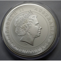 1-kilogramowa moneta w kapslu o nominale 30$ KOALA wydana w Australii w 2016 roku.
Monety w bardzo dobrym stanie, wysyłana w kapslu.