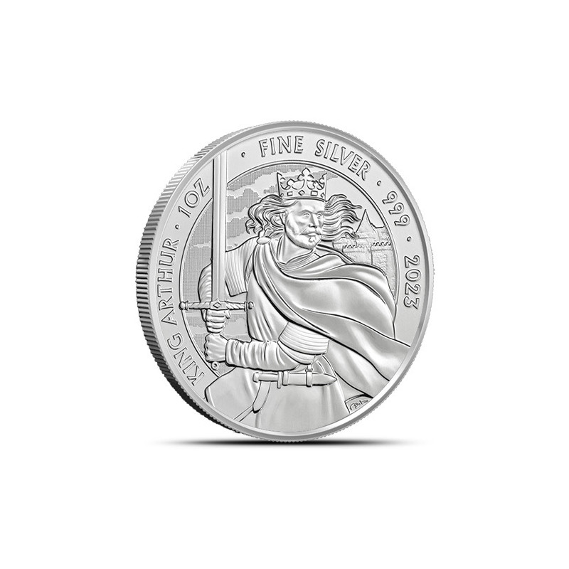 1-uncjowa moneta King Arthur wydana w Wielkiej Brytanii w 2023 roku.
