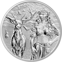 Srebrna moneta 2022 Valkyries: Ostara 1 oz Silver BU została wyemitowana w nakładzie 25 000 sztuk.
Do monety dołączony jest certyfikat
