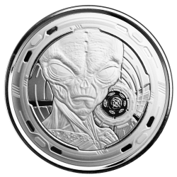 Ghana 2022 Alien Obcy - moneta 1 uncja srebra