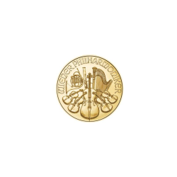 1/2-uncjowa złota moneta o nominale 50 EURO FILHARMONICY wydana w Austrii w 2023 roku.
Monety w stanie menniczym.