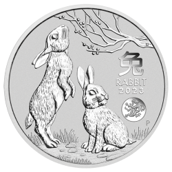 1-uncjowa moneta Rok Królika wydana w Australii w nakładzie 30.000 sztuk.
Monety w kapslu, w stanie menniczym.