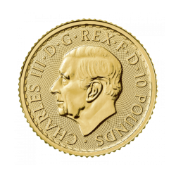 Moneta w stanie menniczym, prosto od producenta, zawierająca 1/10 uncji trojańskiej czystego złota .9999
