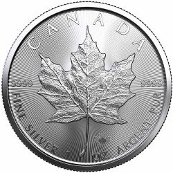 Kanadyjski Liść Klonu 2023 - 1 uncja - srebrna moneta bulionowa