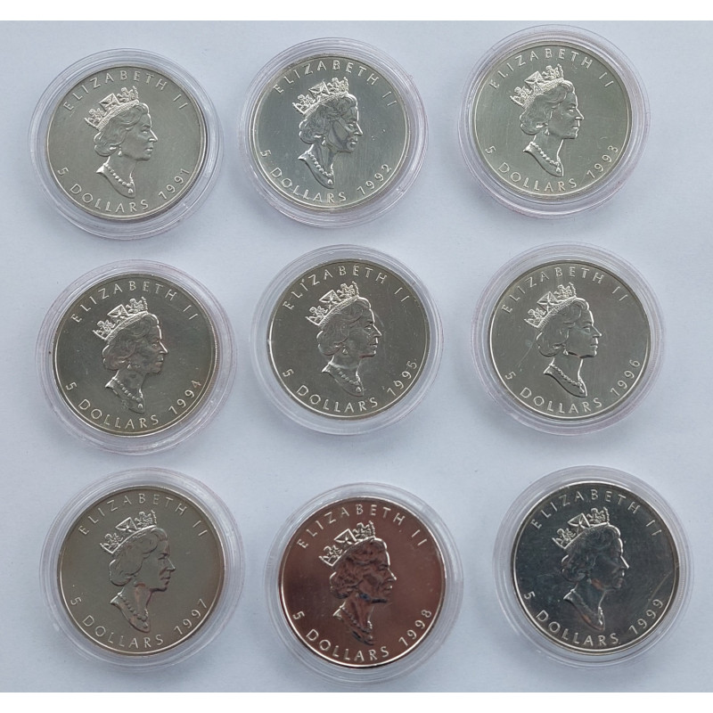 Oferta obejmuje widoczny na zdjęciu zestaw monet. Monety w stanach bardzo dobrych. 
