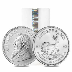 1-uncjowa moneta Krugerrand wydana w RPA w 2023 roku.
Monety w stanie menniczym.