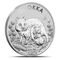 1-uncjowa moneta Quokka wydana w Australii w 2021 roku.
Stan menniczy
Opakowanie: kapsel