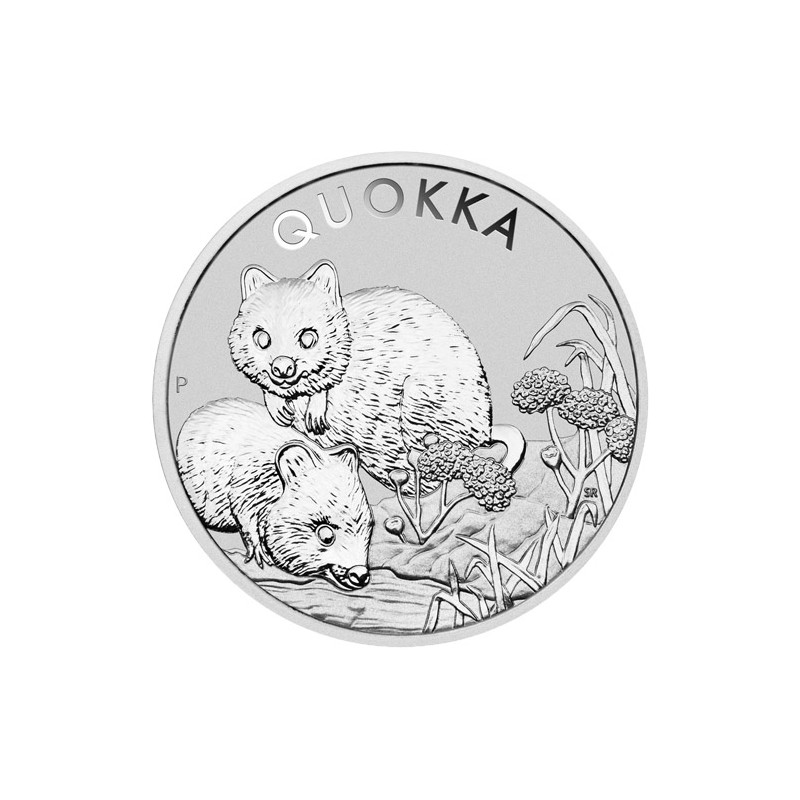 1-uncjowa moneta Quokka wydana w Australii w 2022 roku.
