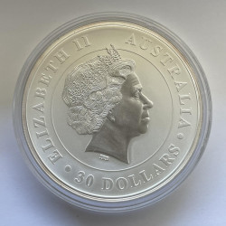 1-kilogramowa moneta w kapslu o nominale 30$ KOALA wydana w Australii w 2011 roku.
Monety w bardzo dobrym stanie, wysyłana w kapslu.