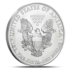 1-uncjowa moneta Amerykański Orzeł wydana w Stanach Zjednoczonych. Monety z rocznika 2012 w bardzo dobrych stanach