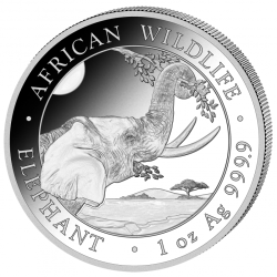 Somalijski Słoń 2023 - 1 uncja - srebrna moneta bulionowa