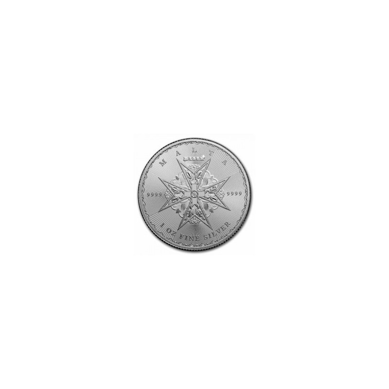 1-uncjowa srebrna moneta o nominale 5 EURO "Krzyż maltański" wydana przez Pressburg Mint w 2023 roku.
Monety w stanie menniczym wysyłane w kapslach ochronnych