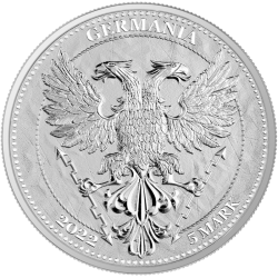 1-uncjowa moneta Liść Lipy wydana przez Germania Mint w 2022 roku.
Monety w stanie menniczym.