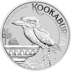Australijska Kookaburra 2022 - 1 uncja - srebrna moneta bulionowa