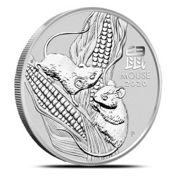 Lunar III: Rok Myszy 2020 - 1 uncja - srebrna moneta bulionowa
