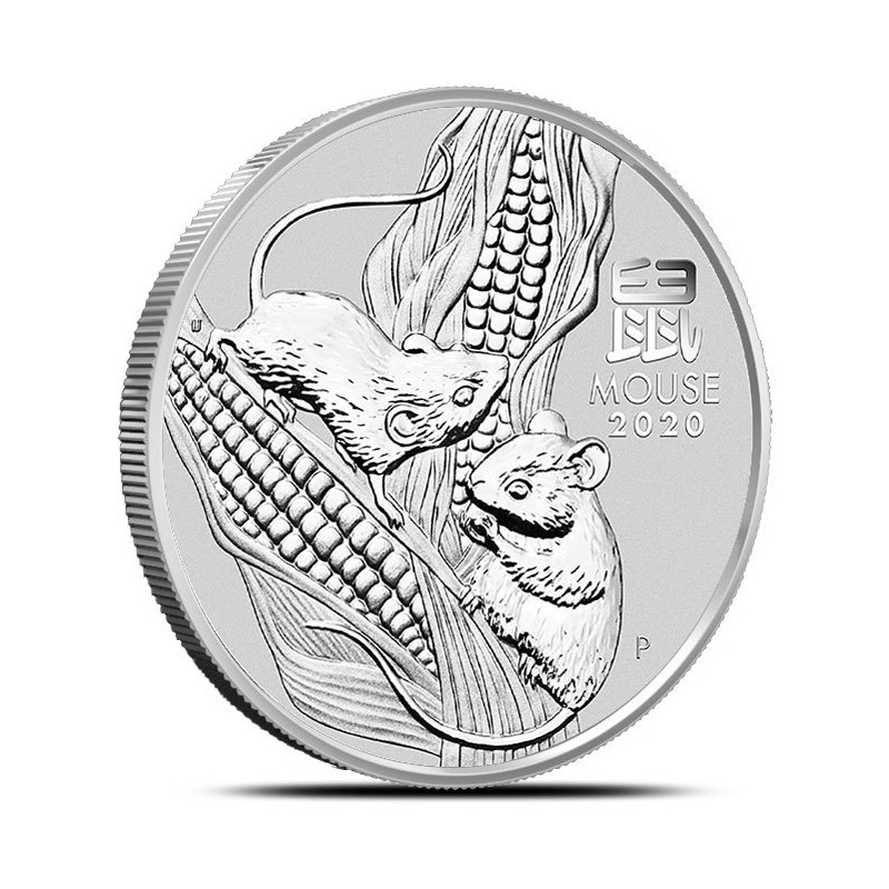 1-uncjowa moneta Rok Myszy wydana w Australii w 2020 roku.
Monety w stanie menniczym wysyłane w kapslach.