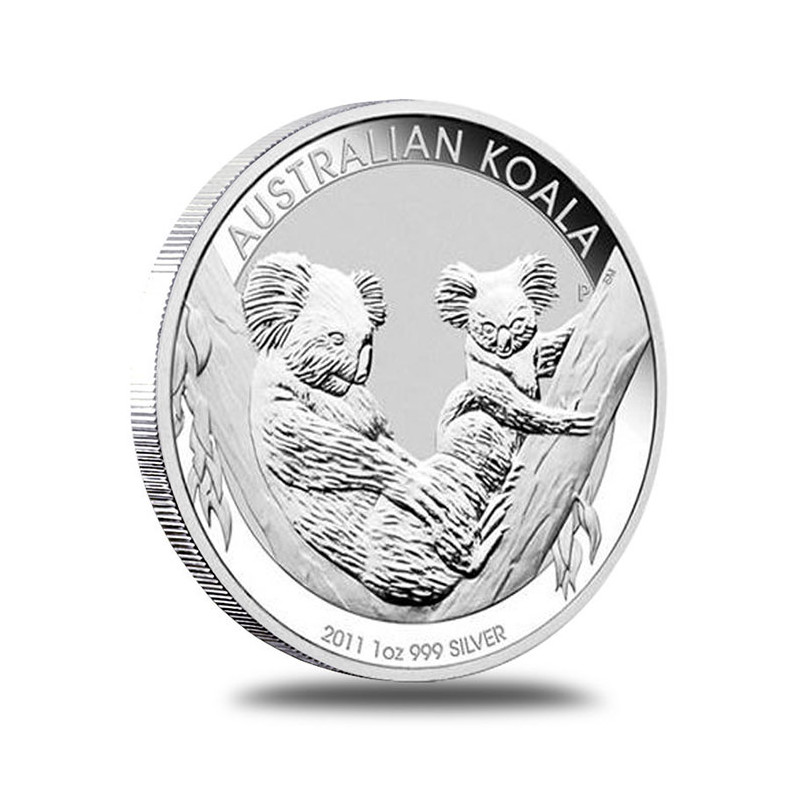 1-uncjowa moneta w kapslu o nominale 1$ KOALA wydana w Australii w 2011 roku.
Monety w stanie menniczym.