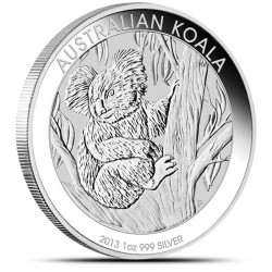 1-uncjowa moneta w kapslu o nominale 1$ KOALA wydana w Australii w 2013 roku.
Monety w stanie menniczym.