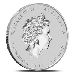 1-uncjowa moneta Rok Królika wydana w Australii w 2011 roku.
Monety w stanie menniczym wysyłane w kapslach.