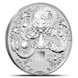 1-uncjowa moneta Rok Smoka wydana w Australii w 2024 roku.
Monety w stanie menniczym wysyłane w kapslach.