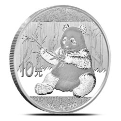 Chińska Panda 2017 - 30 gram - srebrna moneta bulionowa