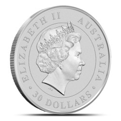 1-kilogramowa moneta o nominale 30$ KOOKABURRA wydana w Australii w 2014 roku.
Niewielkie milk spoty
Opakowanie: kapsel