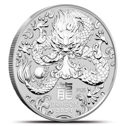 Rok Smoka 2024 - moneta 1 kg srebra