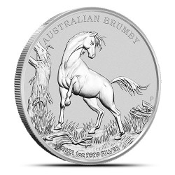 1-uncjowa moneta o nominale 1$ BRUMBY wydana w Australii w 2022 roku.
Monety w stanie menniczym.
Opakowanie: kapsel
