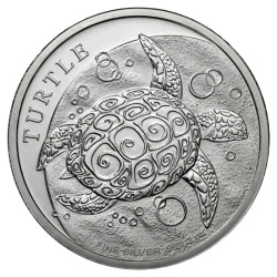 2-uncjowa moneta o nominale 5$ Turtle żółw wydana na wyspach Niue w 2024 roku.
Monety w stanie menniczym.