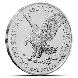 Tuba zawierająca 20 sztuk 1-uncjowych monet Amerykański Orzeł wydana w Stanach Zjednoczonych w 2024 roku.
Monety w stanie menniczym.