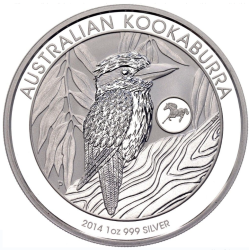 Australijska Kookaburra 2014 privy mark - 1 uncja srebra