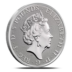 2-uncjowa moneta White Horse of Hanover wydana w Wielkiej Brytanii w 2020 roku.
Monety w stanie menniczym.


