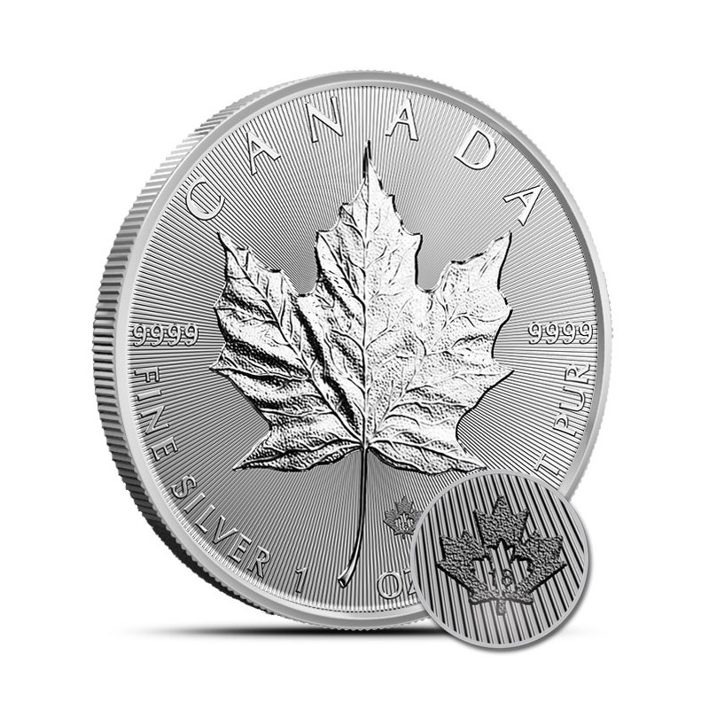 1-uncjowa moneta o nominale 5$ MAPLE LEAF wydana w Kanadzie w 2018 roku.
Moneta w stanie menniczym