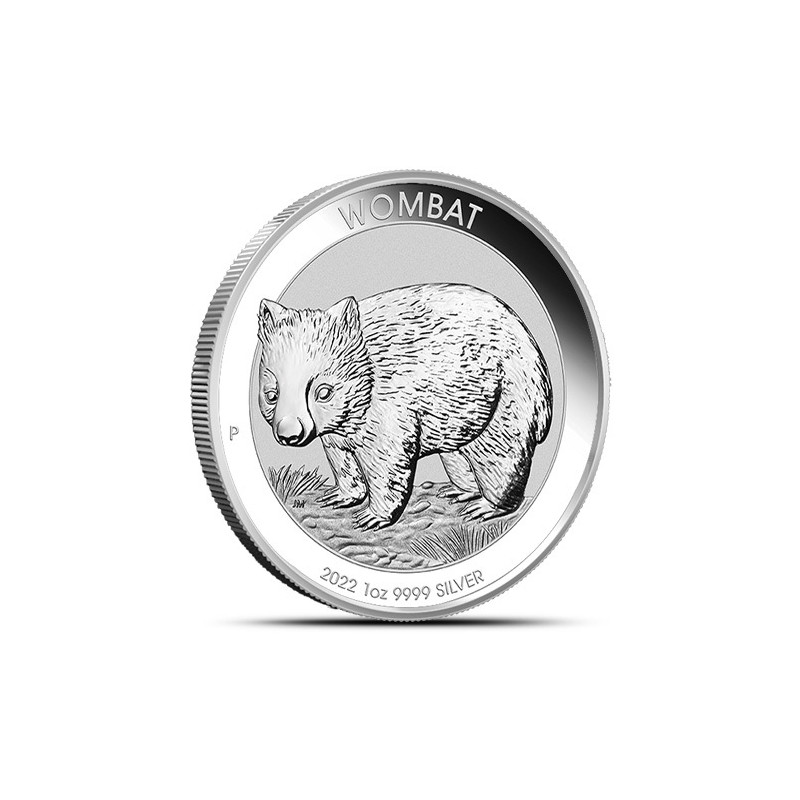 1-uncjowa moneta Wombat wydana w Australii w 2022 roku.